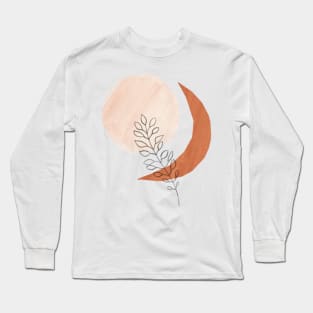 Boho sun and moon Long Sleeve T-Shirt